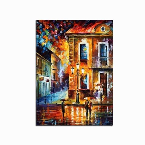 Abstract oil painting on canvas Handmade Modern Bright Color abstract painting colorful landscape Picture Home Wall Hotel decor